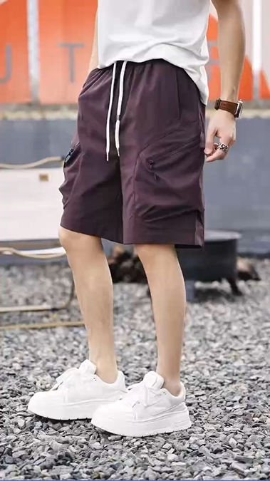 工装立体短裤